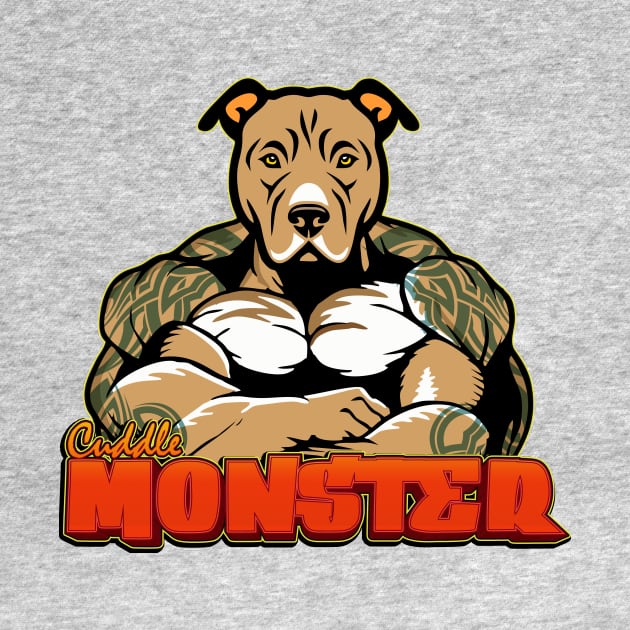 Pitbull Cuddle Monster by Wooly Bear Designs